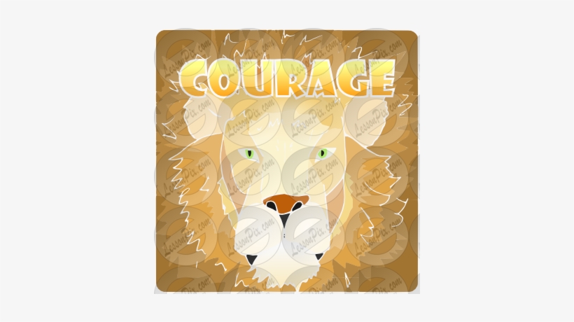 Courage Stencil For Classroom Therapy Use Great - Poster, transparent png #564595
