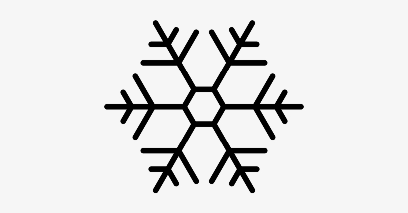 Snowflake With Hexagon Shape Outline Vector - Federazione Italiana Sport Invernali, transparent png #565061