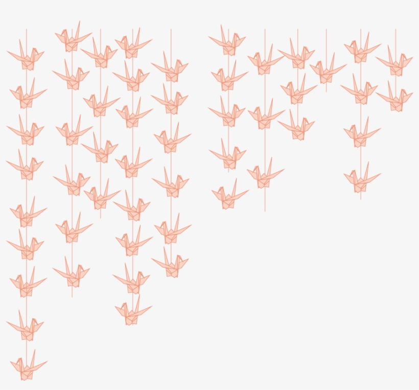 Paper Crane Garland - Leather, transparent png #565092