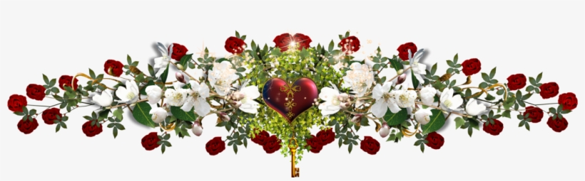 Floral Clipart & Ndash Beautiful Flower Garland - Lineas Decorativas De Flores, transparent png #565383