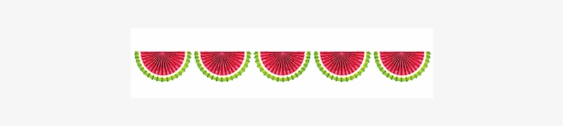 Watermelon Paper Bunting Garland, transparent png #565561