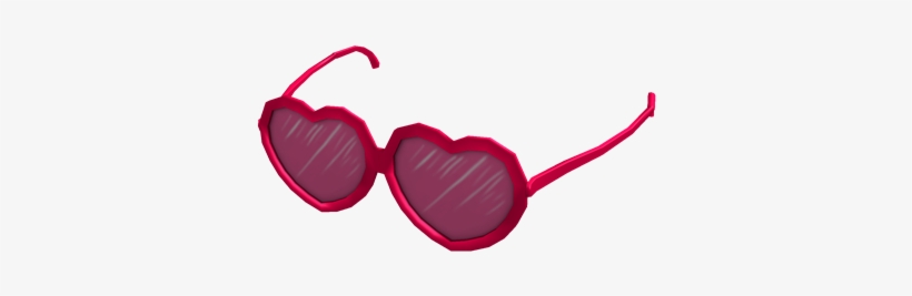 Rose Colored Glasses - Roblox Heart Glasses, transparent png #565687