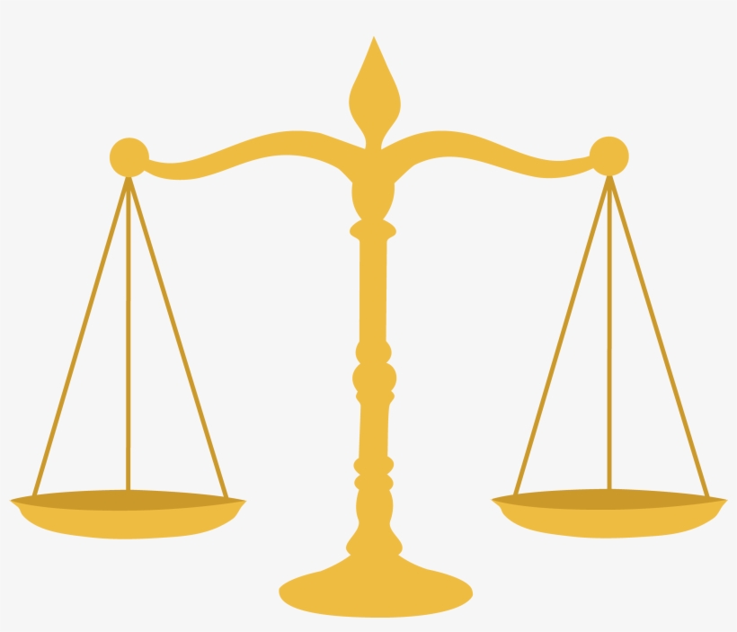 Golden Legal Scales Clip Art Images Png Images - Lawyer Clipart, transparent png #566190