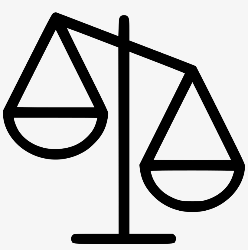 Scale Justice Law Attorney - Scales Of Justice Icon Png, transparent png #566406