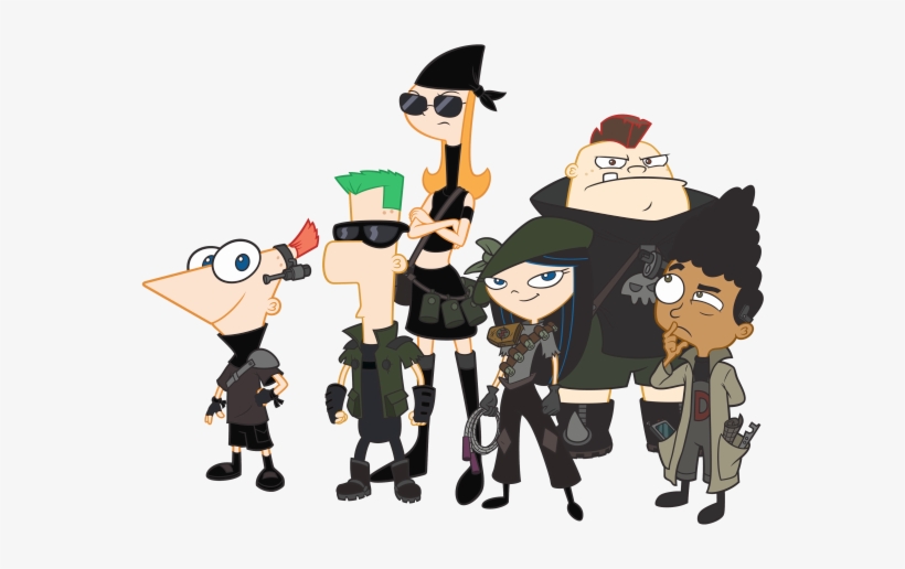 Gang Clipart - Phineas And Ferb Across The 2nd Dimension Characters, transparent png #566900