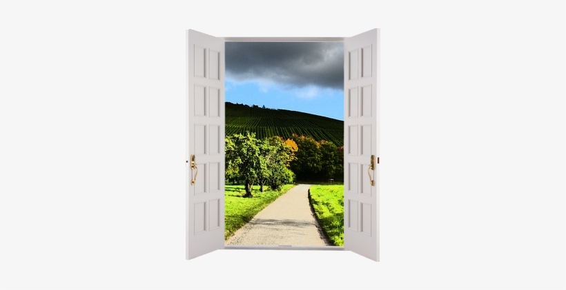 A Wide Open Door Where Your Foopet Can Watch The Storm - Garage Door, transparent png #566918