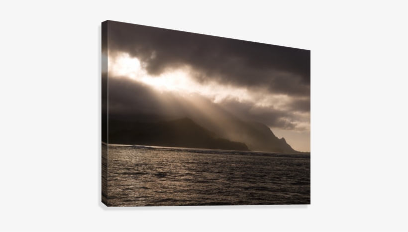 Storm Clouds, Hanalei Bay, Kauai, Hawaii Canvas Print - Storm Clouds Hanalei Bay Kauai Hawaii Canvas Art -, transparent png #566974