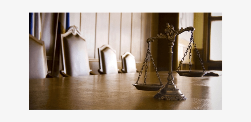 Law Scale On Top Of The Table Inside Court Office - (16+) Курс Гражданского Процесса, transparent png #567355