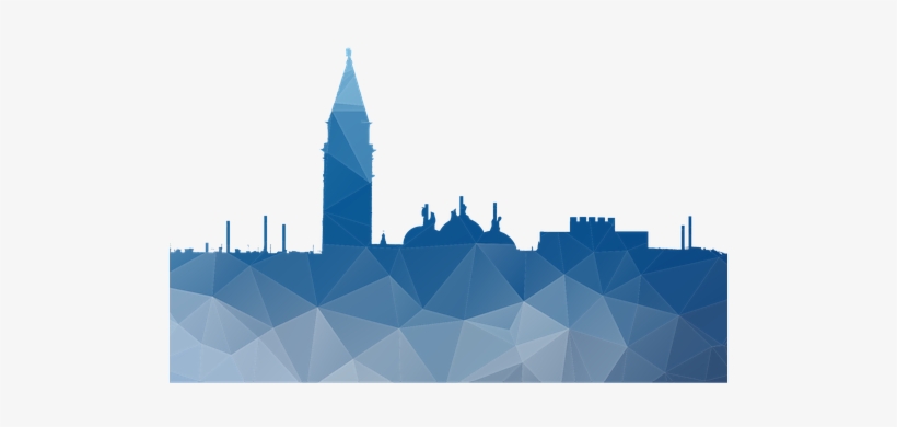 Skyline Venice Lowpoly Blue Shade St Mark' - Venice, transparent png #567513