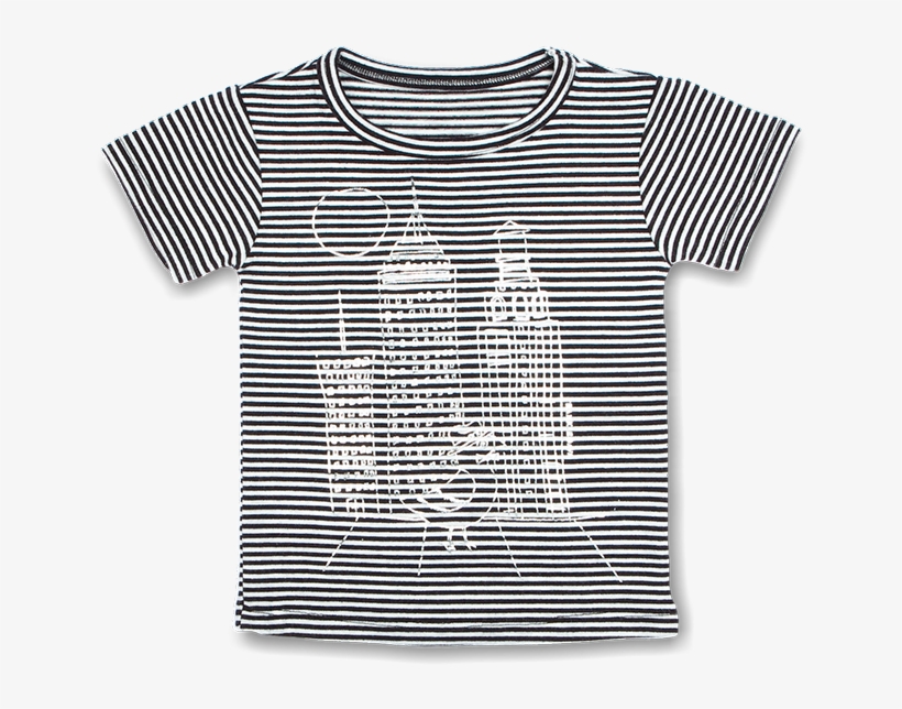 Nyc Skyline Graphic T, Black & White Stripe - New York City, transparent png #567964