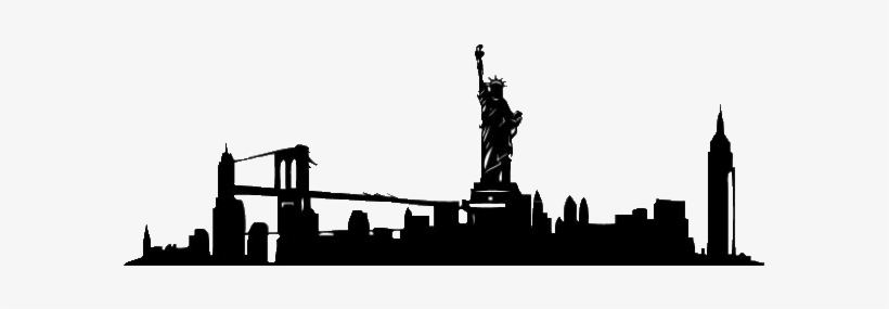 Skyline New York Silhouette, transparent png #567965