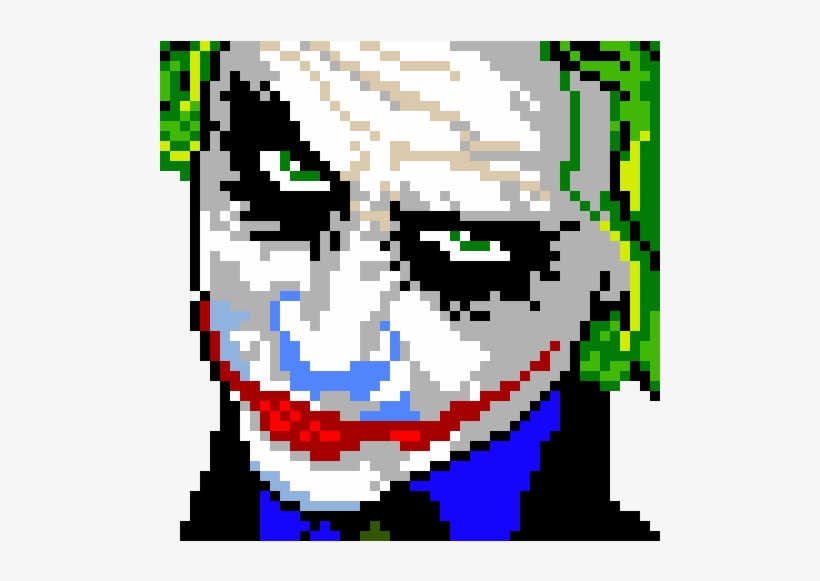 The Joker - Joker Pixel Art, transparent png #568556
