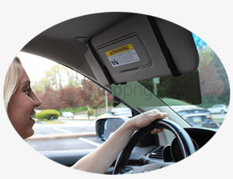 Affordable Prices - Glare Guard Glare Guard's Gray Polarized Car Sun Visor, transparent png #568855