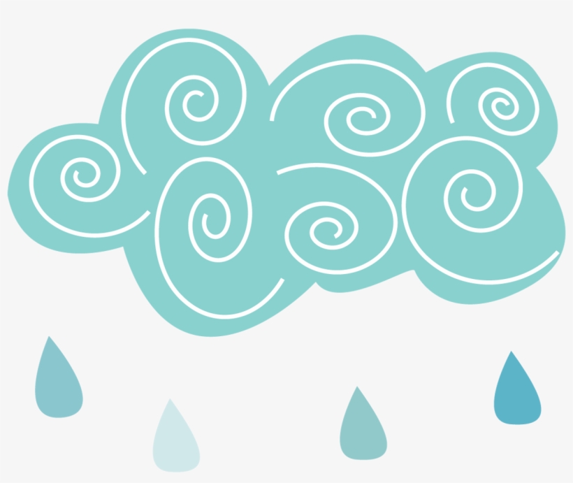 Cloud Clipart Circle - Raining Clouds Png Clipart, transparent png #569124