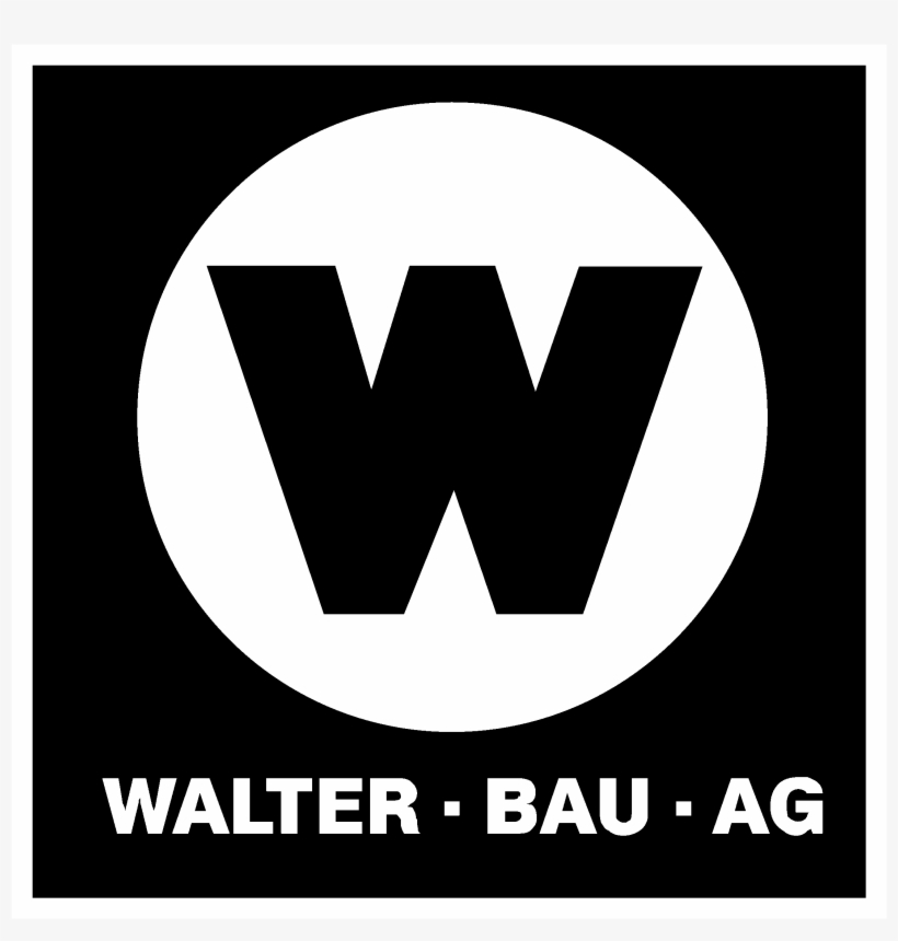 Walter Bau Ag Logo Black And White - Emblem, transparent png #569267
