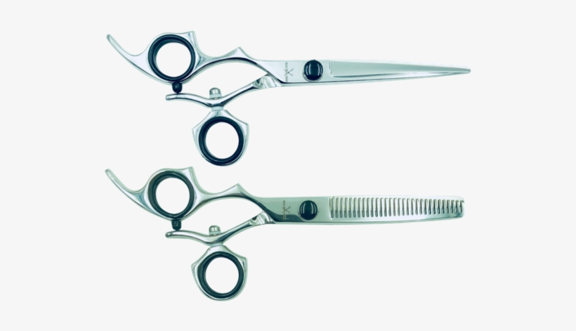 2 Premium Left-handed Shears W/swivel Handles - Scissors, transparent png #569787