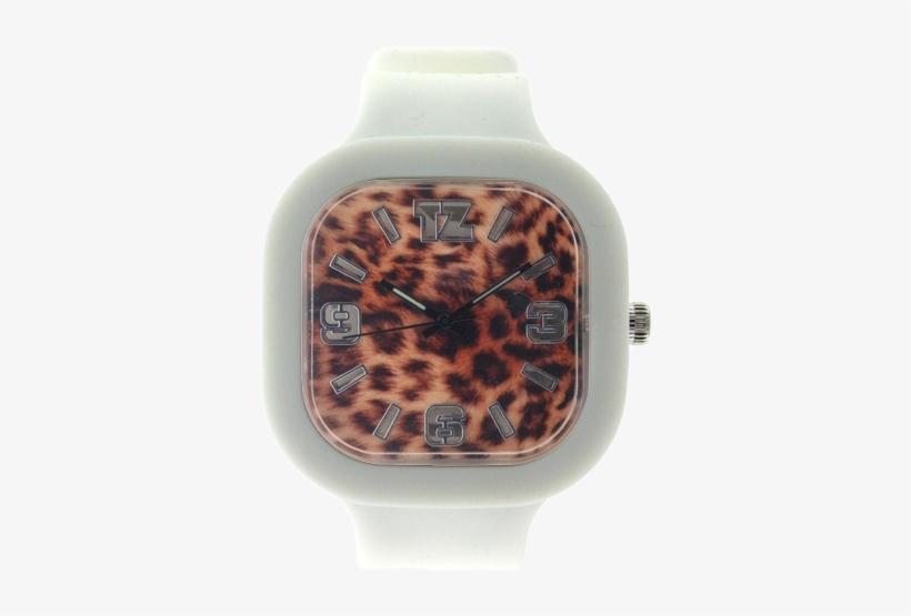 Cheetah Print Face White Band - Leopard Fur Canvas Cosmetic Bag 10"x7" (l), transparent png #569996