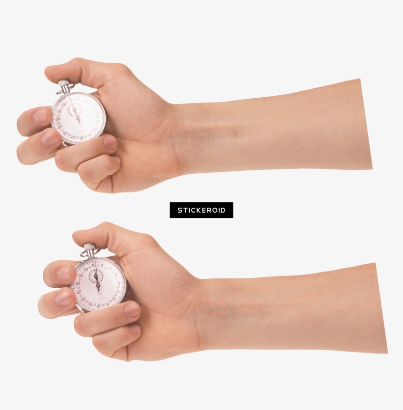 Stopwatch In Hand Clock - Vidyarthiyon Ke Liye Time Management Hardback Hindi, transparent png #5601828