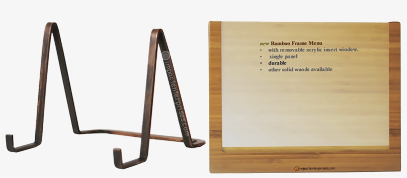 Table Top Menu, Impact Stand - Picture Frame, transparent png #5601952