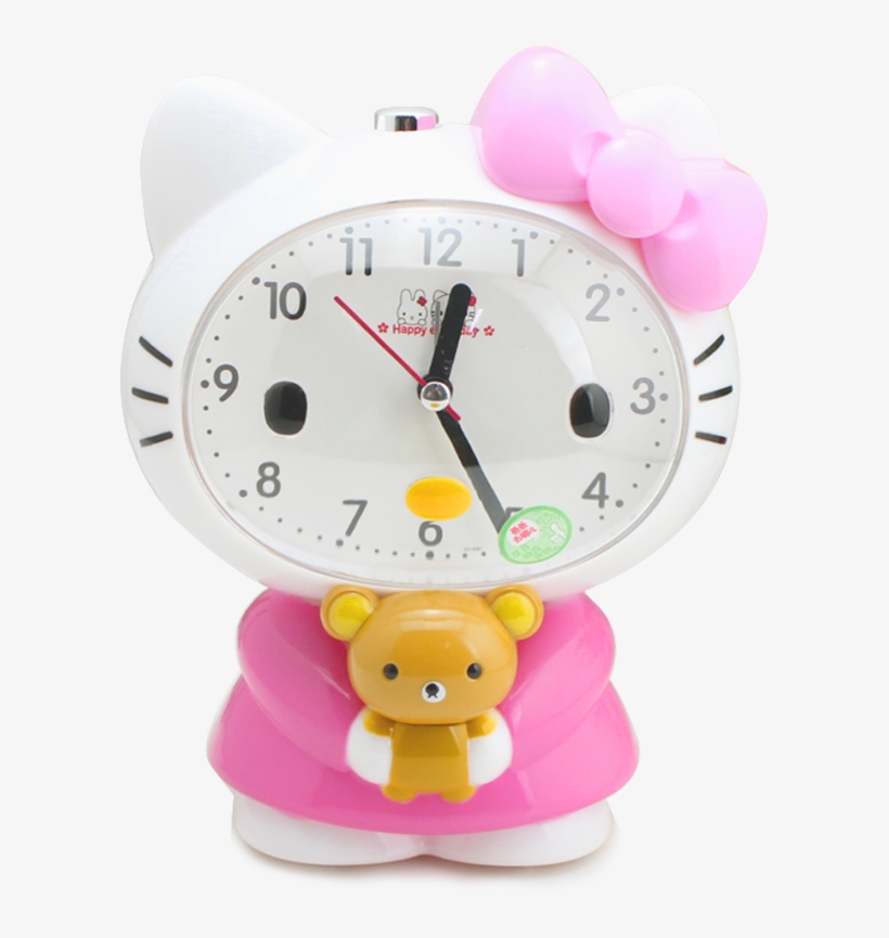 Creative Cute Cartoon Silent Night Light Talking Lazy - Alarm Clock, transparent png #5602114