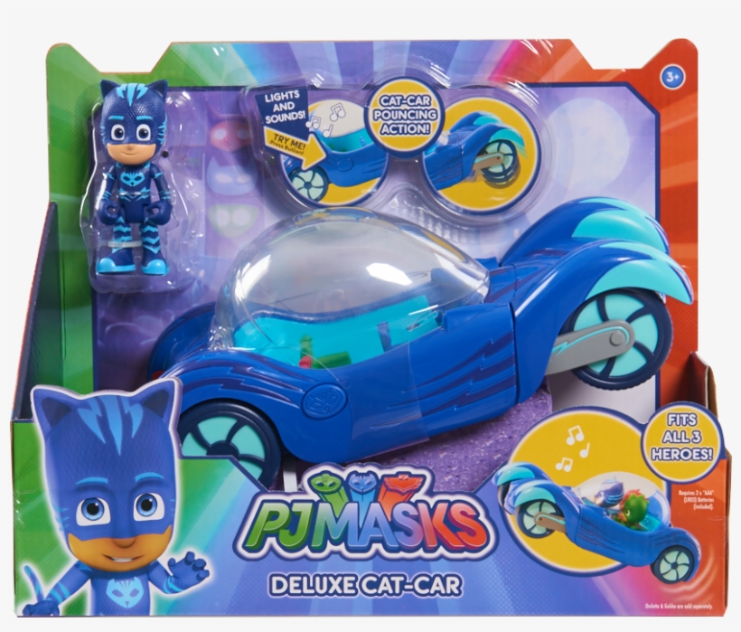 Pj Masks Deluxe Vehicle, Catboy, , Large - Pj Masks Deluxe Cat Car, transparent png #5602179