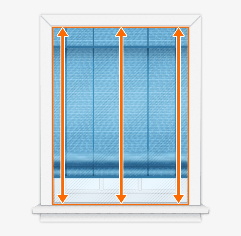 Step 2measure The Interior Height Of The Window And - Blindster Empty Window Frame, transparent png #5602329