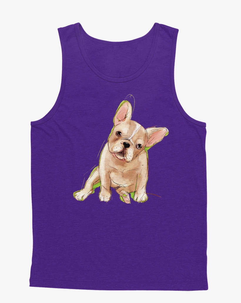 Paw Pack "french Bulldog" Tee Purple Gildan, transparent png #5602596