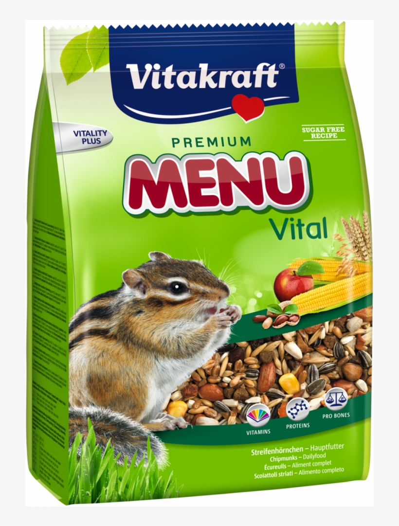 Premium Menu Vital Chipmunks By Vitakraft 600 G Buy, transparent png #5602889