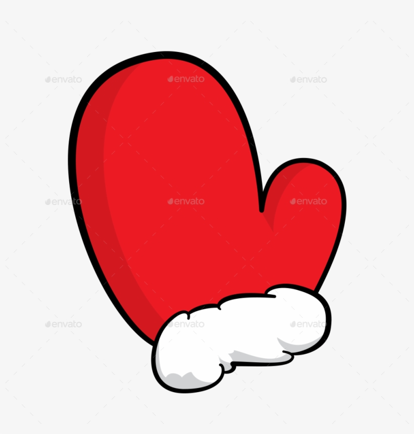 Christmas Glove - Heart, transparent png #5603767