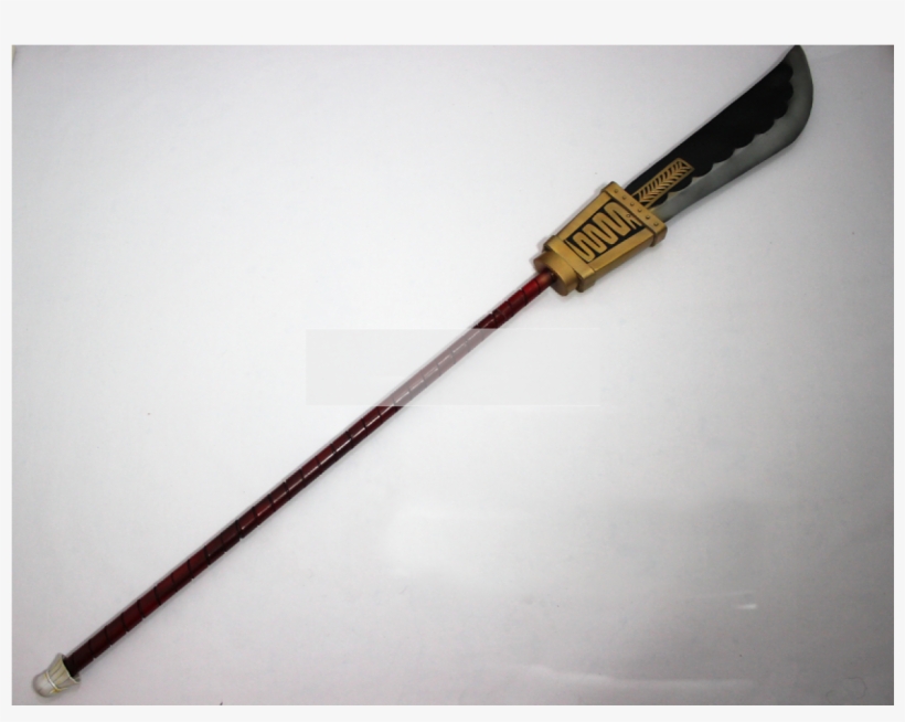 One Piece Whitebeard Replica Weapon Bisento Cosplay - Whitebeard Weapon, transparent png #5604572