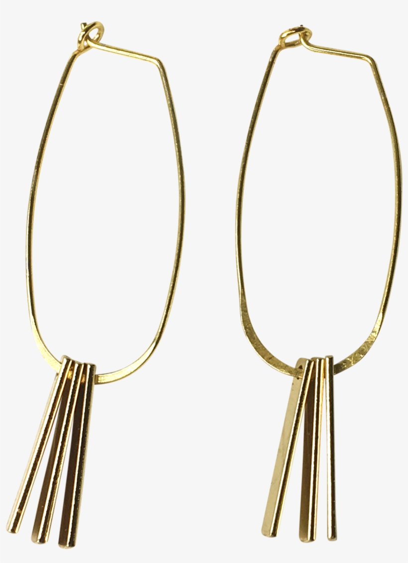 Alia Elongated Hoops - Earrings, transparent png #5604791