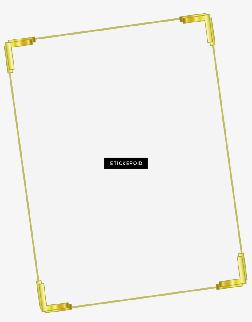 Gold Flower Frame Border Frames - Statistical Graphics, transparent png #5604844