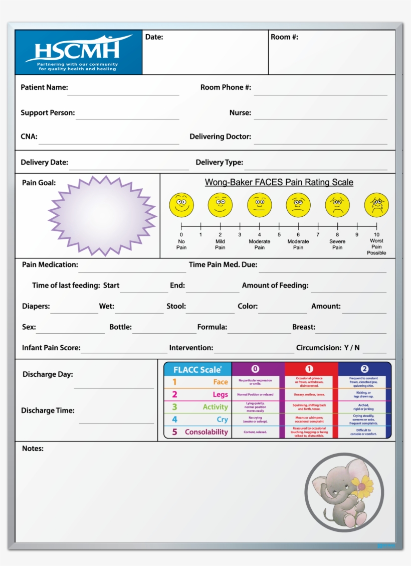 Hot Springs County Memorial Hospital Labor &amp - Hospital Whiteboards Room Examples, transparent png #5604973