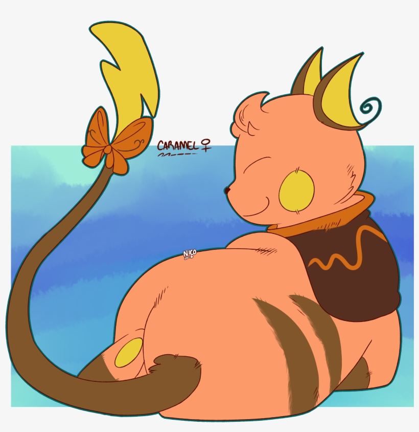 Caramel The Raichu - Cartoon, transparent png #5605396