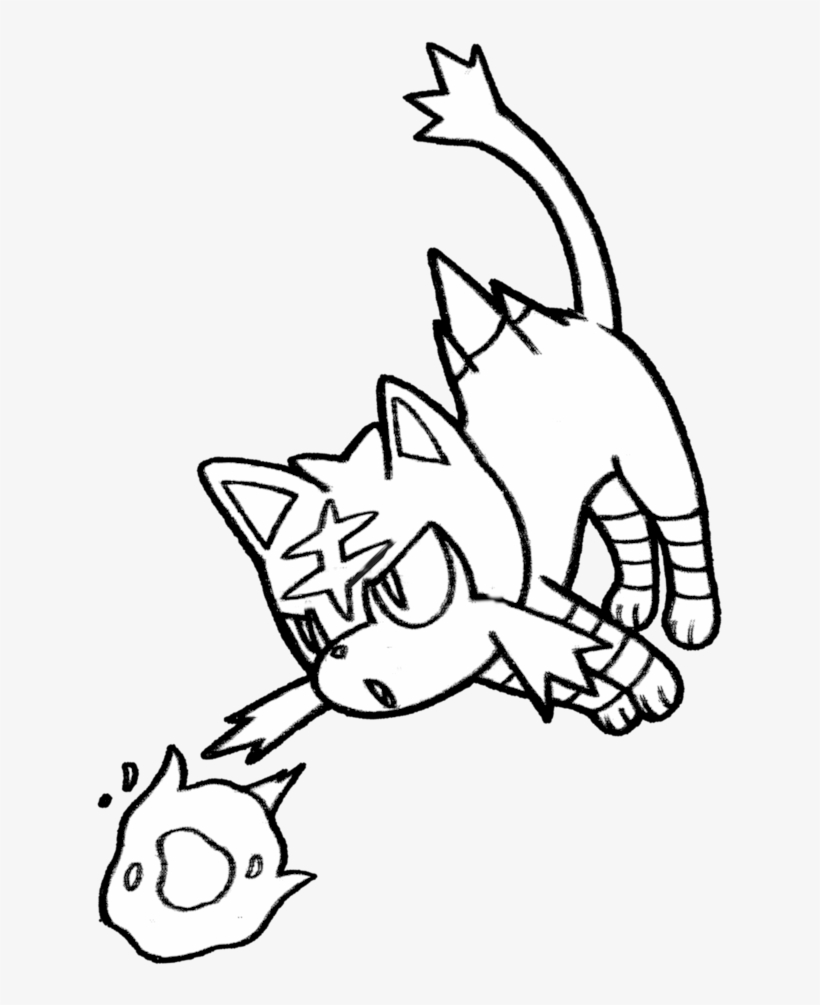 Top Litten Coloring Pages 725 2 By Realarpmbq - Pokemon Litten Coloring Pages, transparent png #5606439