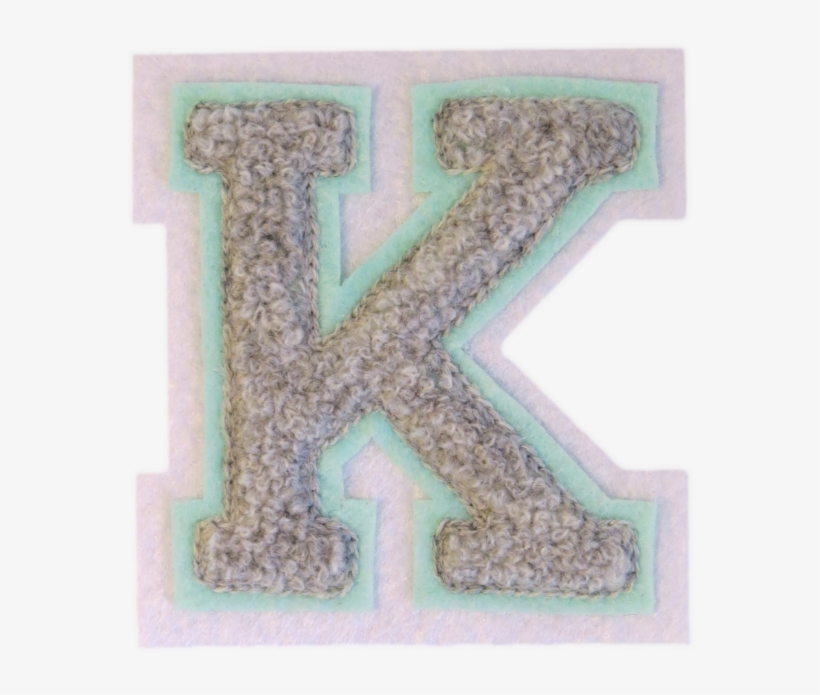 Varsity Letter 'k' Iron On Patch - Embroidered Patch, transparent png #5607186
