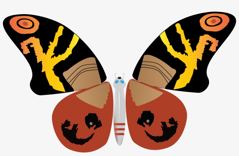 I Did A Mothra Design In Adobe Illustrator For School - Brush-footed Butterfly, transparent png #5608832