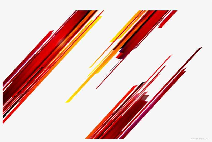 Abstract Vector Png Picture - Red Abstract Lines Png, transparent png #5610030