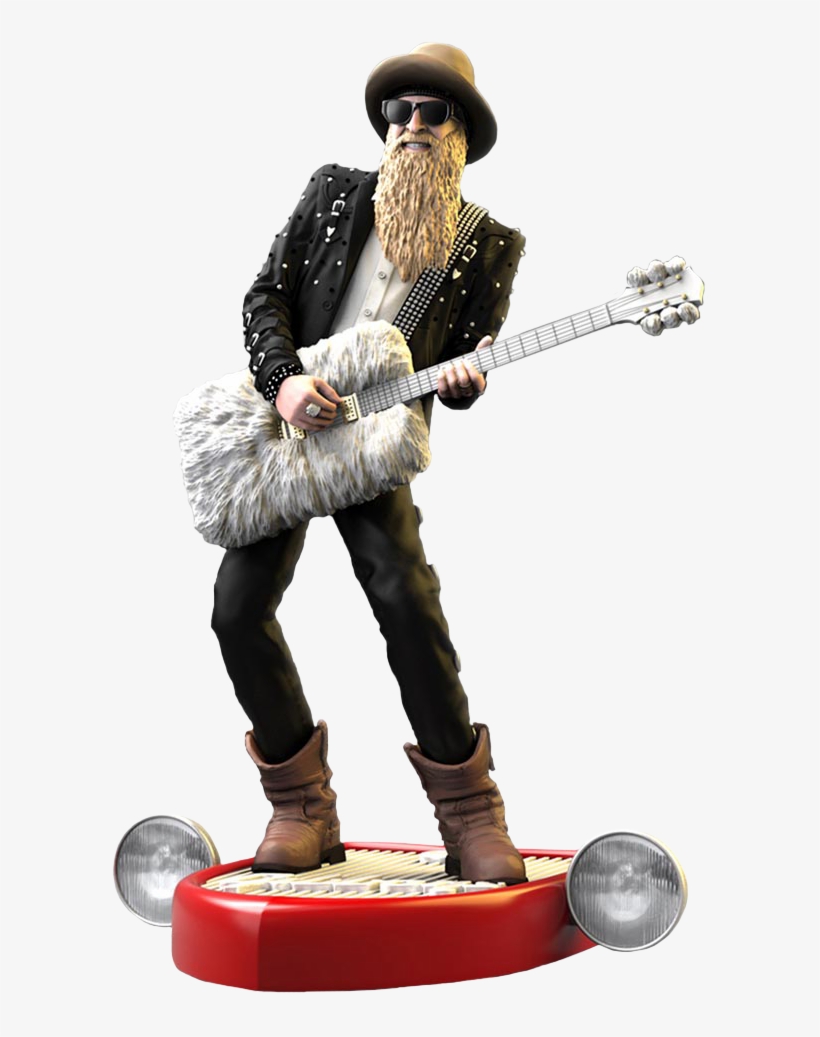 Gibbons Rock Iconz 1/9th Scale Statue - Zz Top Keyring China, transparent png #5610616