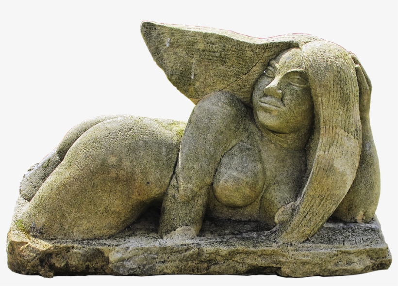 Sculpture, Woman, Naked, Stone Figure, Stone Art, Art - Sculpture, transparent png #5610652