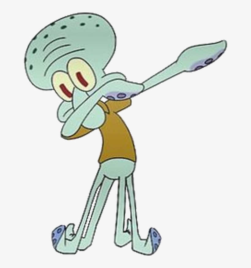 Spongebob Squarepants Squidward By - Squidward Dabbing, transparent png #5611359