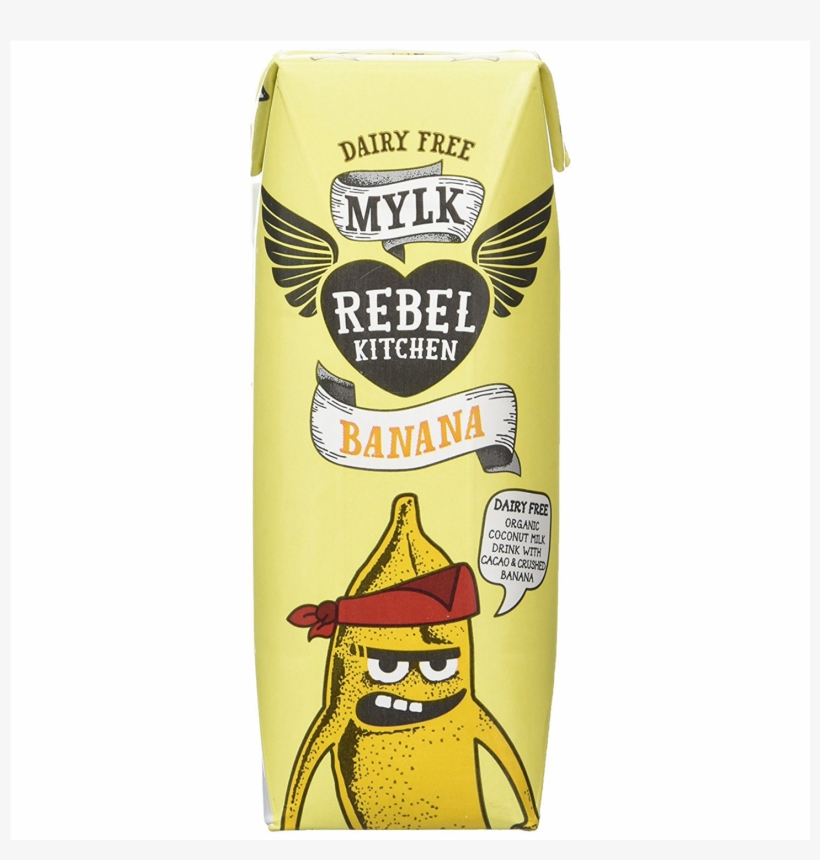 Rebel Kitchen Banana Split 250ml - Rebel Kitchen - Banana & Cacao Mylk (250ml), transparent png #5611444