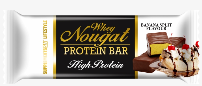 Whey Nougat Protein Bar 50g Banana Split - Chrome, transparent png #5611738