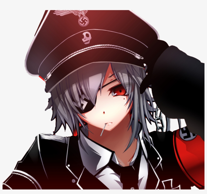 , I Read Your Comments If That's What You Concerned - Anime Girl Nazi Png, transparent png #5612541