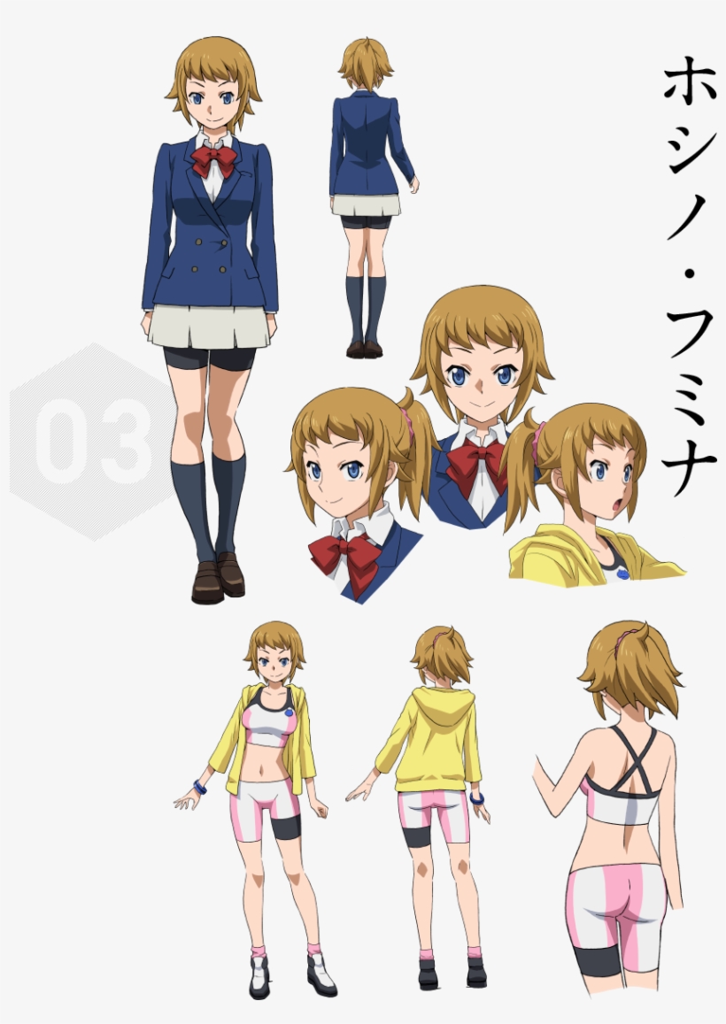 Fumina Hoshino Character Sheet - Gundam Build Fighters Hoshino Fumina, transparent png #5613992