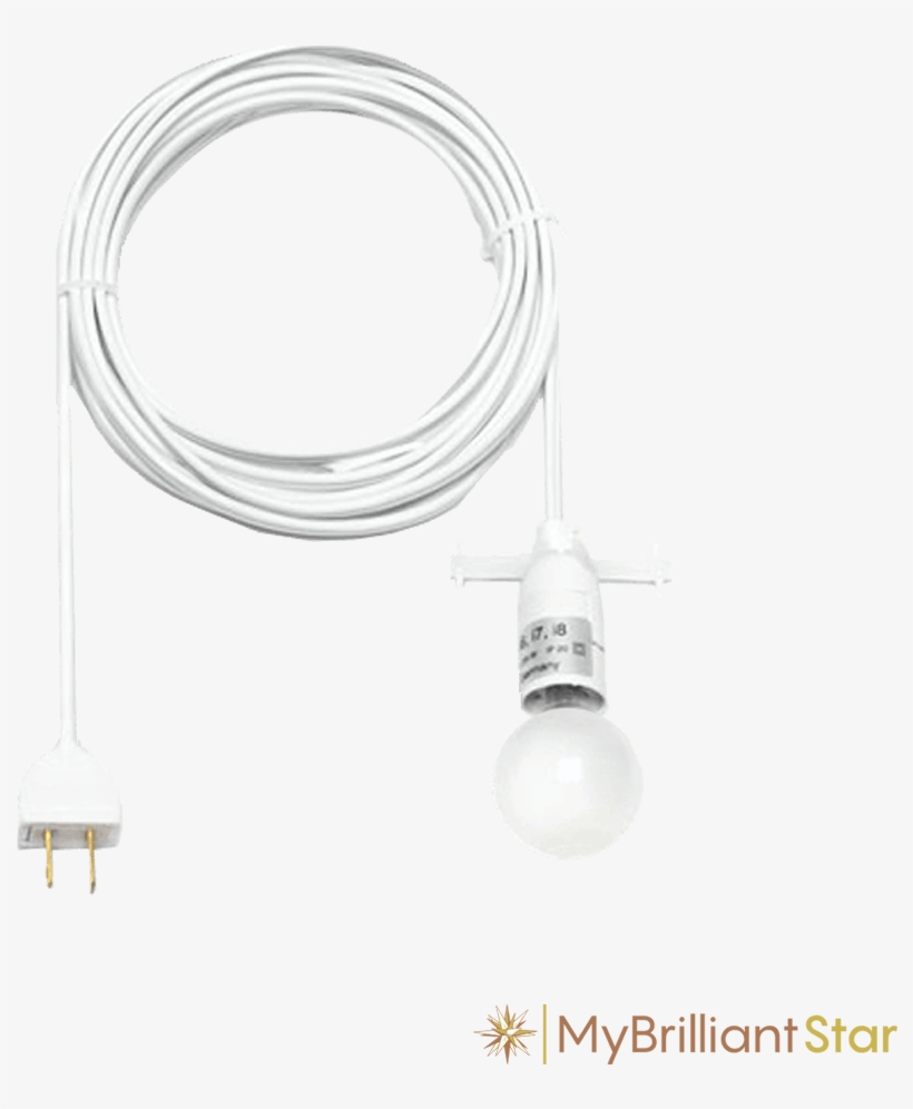 Cable For Original Herrnhut Paper Star, Yellow / Red - Inch, transparent png #5614046