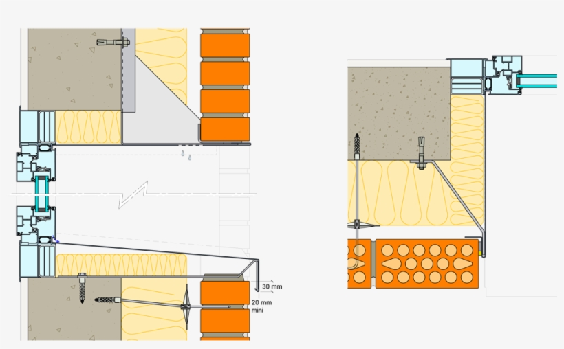 Schéma - Détail Ouverture Mure En Brique, transparent png #5615173