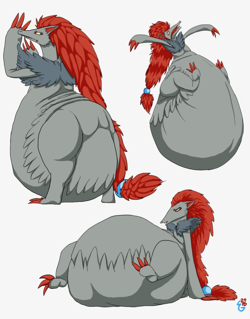 Fat Zoroark Pearry Pin Ups - Portable Network Graphics, transparent png #5617250