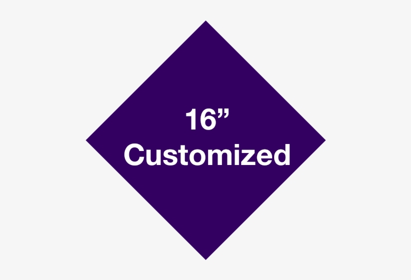16" Purple Diamond Custom Floor Tape Signs - Business, transparent png #5617509