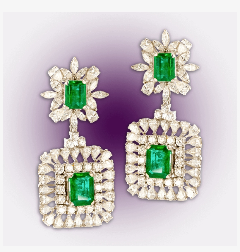 Classic Diamond Danglers - Earrings, transparent png #5618317